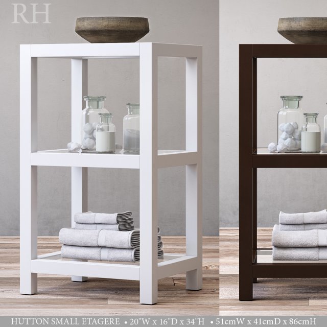 RH HUTTON SMALL ETAGERE 3D Model