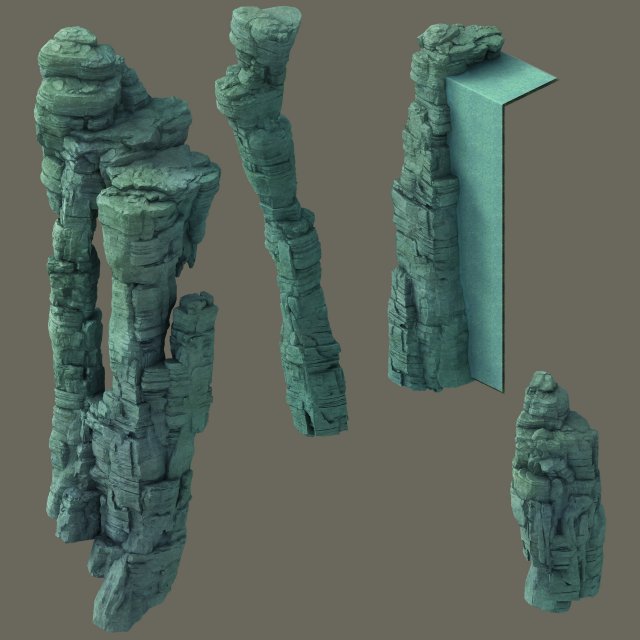 Terrain – Stone 08 3D Model