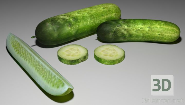 3D-Model 
            Cucumbers