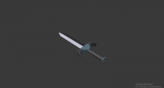 Toony Sword 3D Model