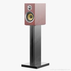 Bowers and Wilkins CM1 S2 Rosenut on stand 3D Model