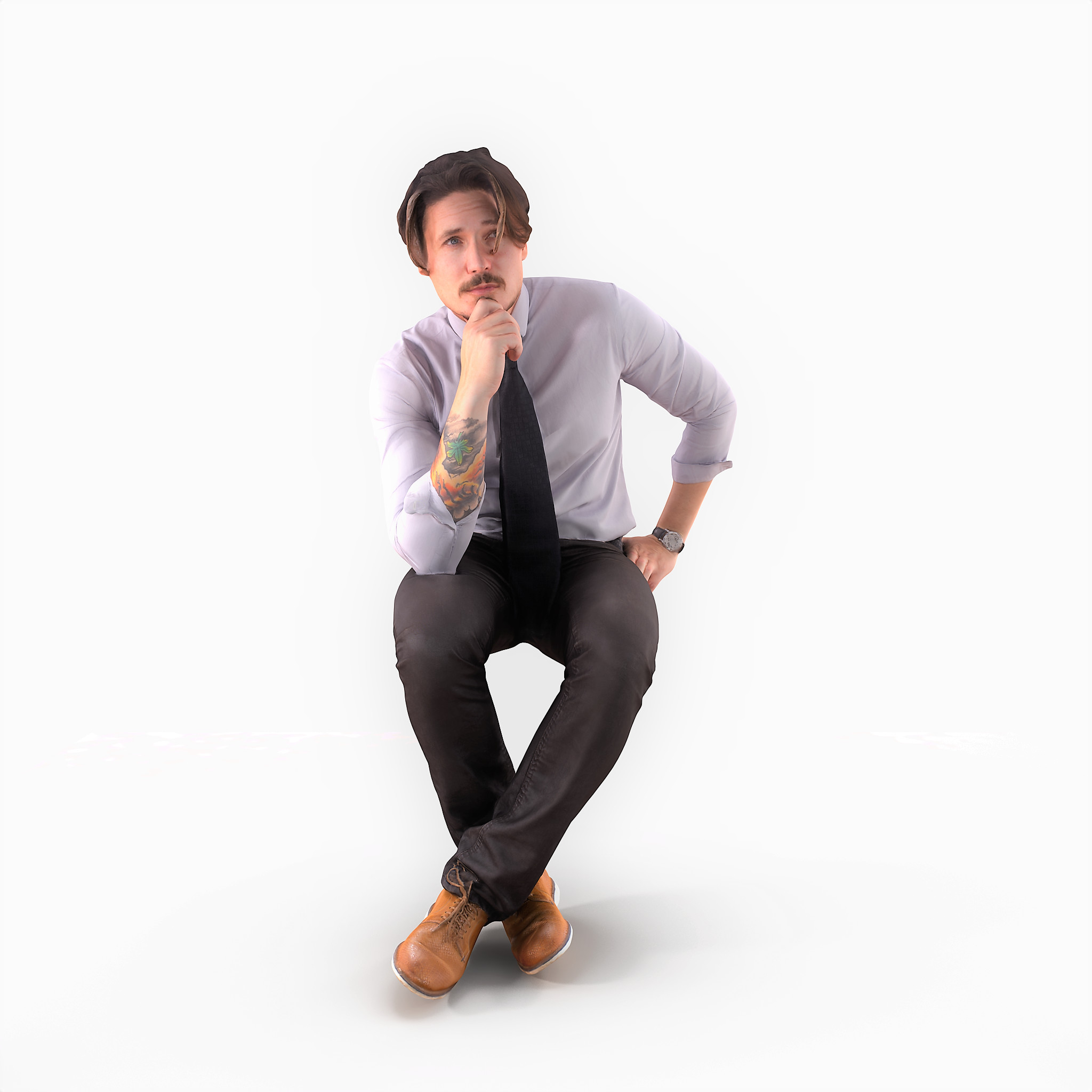 Businessman thoughtful