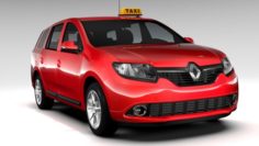 Renault Logan MCV Taxi 2016 3D Model
