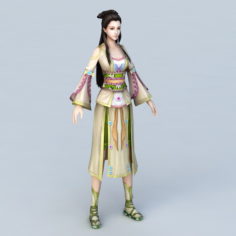 Ancient China Woman 3d model