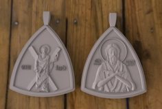 Pendant with Saint Alexis and Apostle Andrew 3D Model