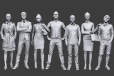 Lowpoly People Casual Pack Vol.9