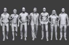 Lowpoly People Casual Pack Vol.8