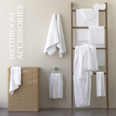 A set of towels for the bathroom m33