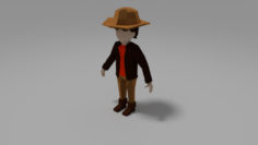 low poly man