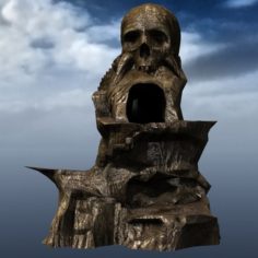 Skull Rock Mountain 3D Model