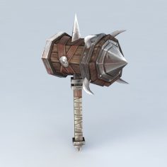 Medieval Maul Weapon 3d model