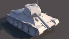 Tank T-34-85 Low Poly model Free 3D Model