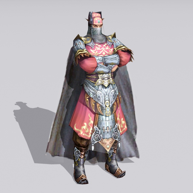 Masked Warrior Character 3d model