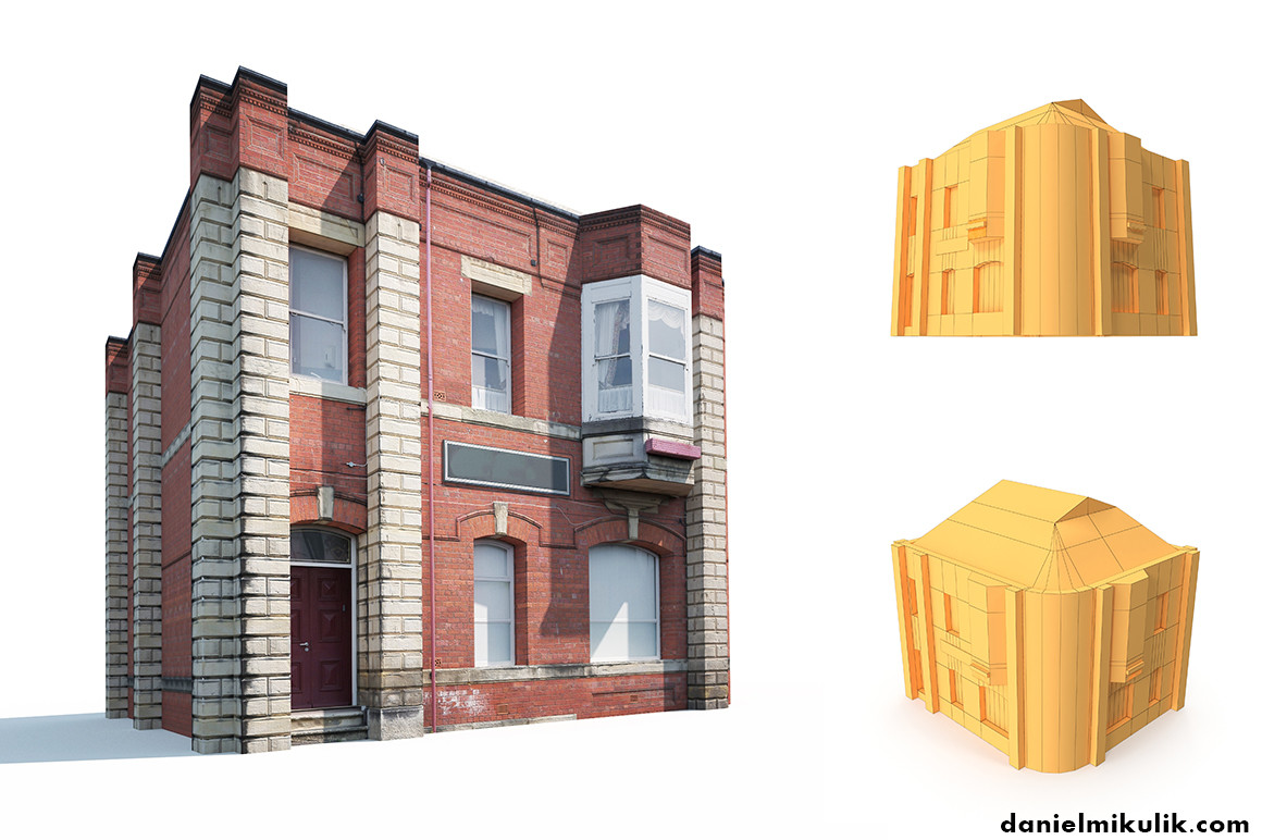 Apartment House #161 Low Poly 3d Model 3D model