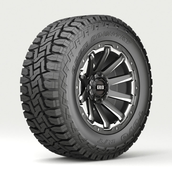 Off Road wheel and tire 4 3D Model