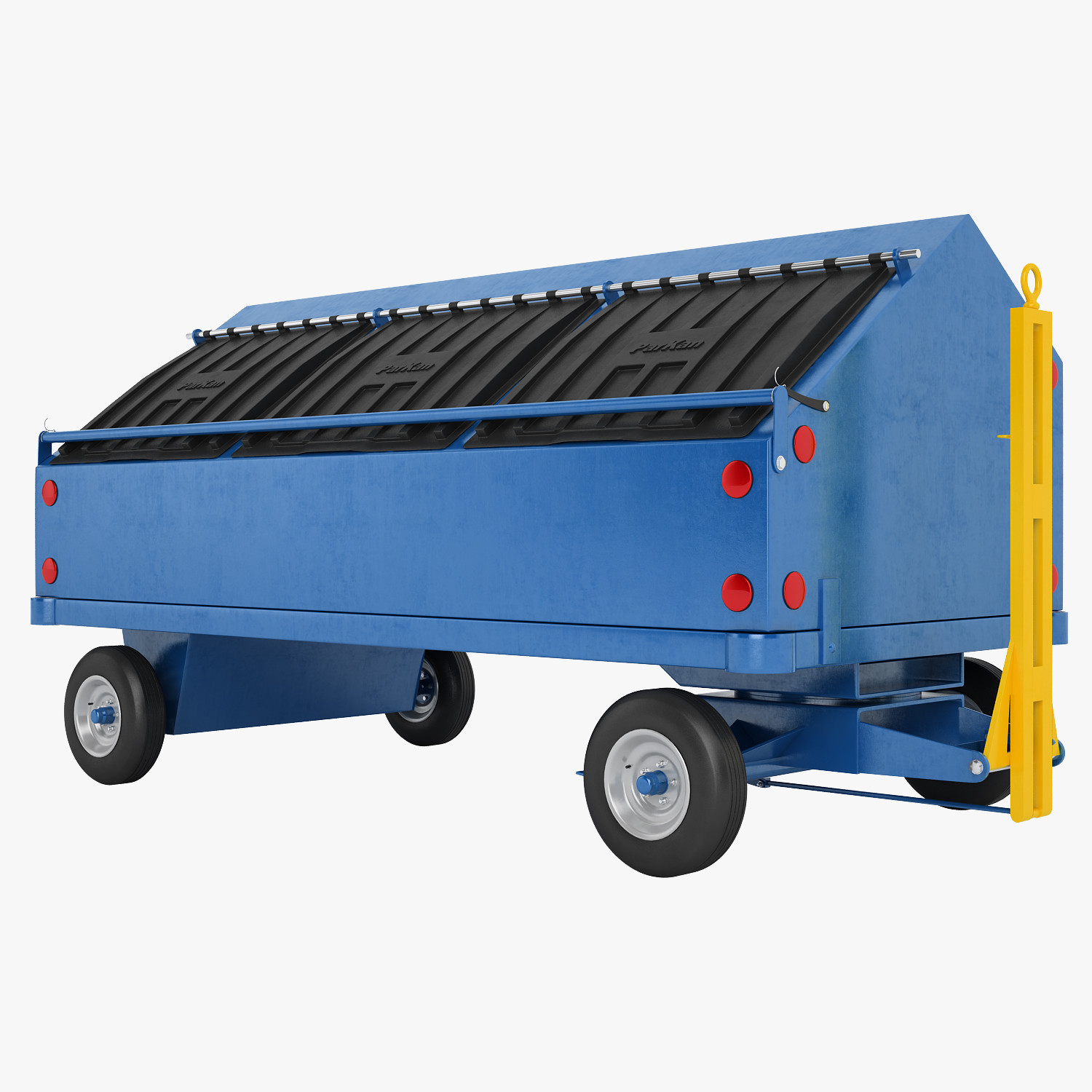 3D Airport Baggage Cart 05 model