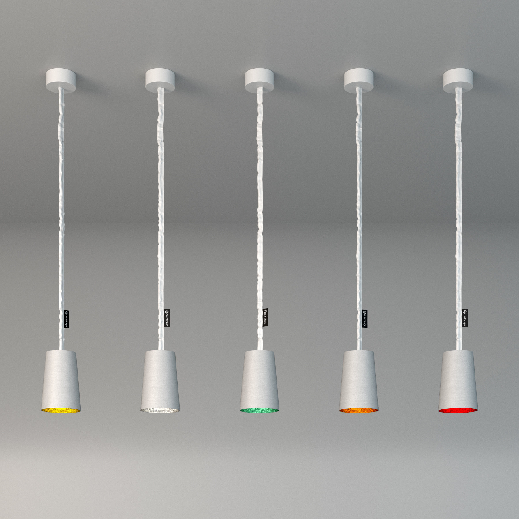 3D Ines.artdesign Paint Cemento Pendant Lamp