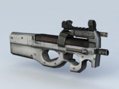 FN P90 Submachine Gun 3d model