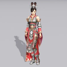 Female Chinese Warrior 3d model