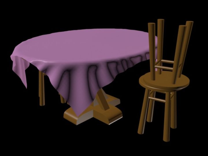 Table and chair model