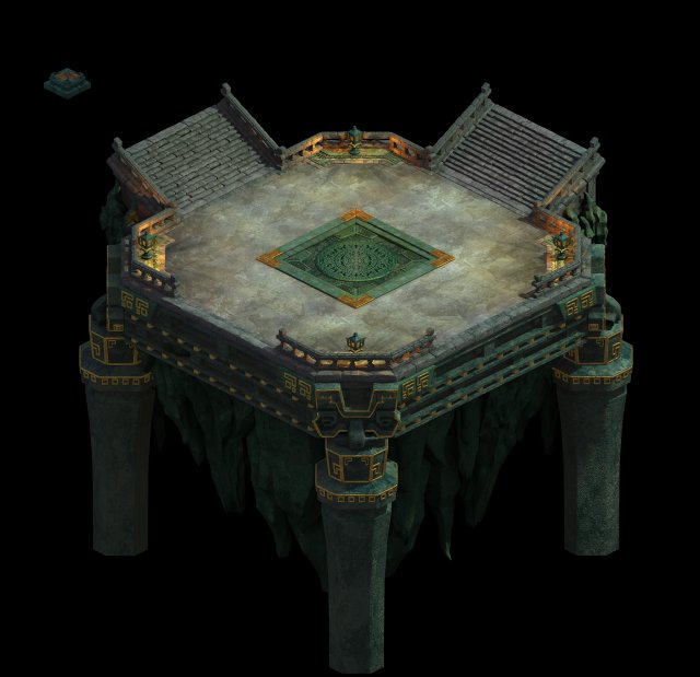 Game Model – Four Saints Palace under the design o 3D Model