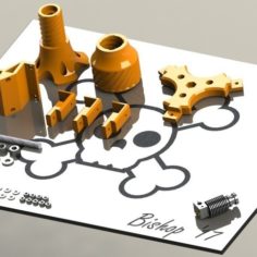 Mini Kossel Delta 3D Printer Spoolholder
