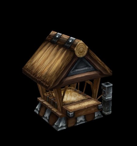 Game Arena test scenario model – chicken quarters 3D Model