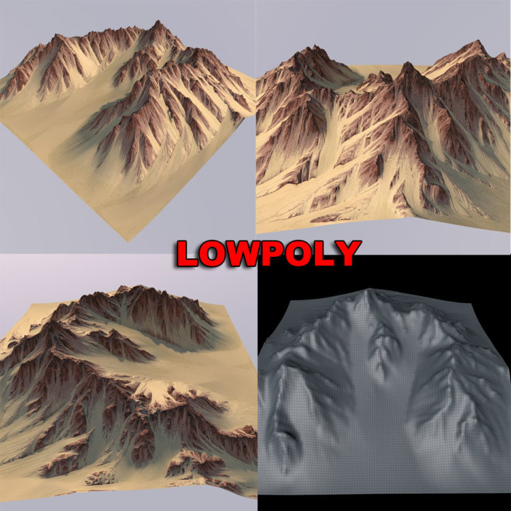 3D Mountain MT037 model