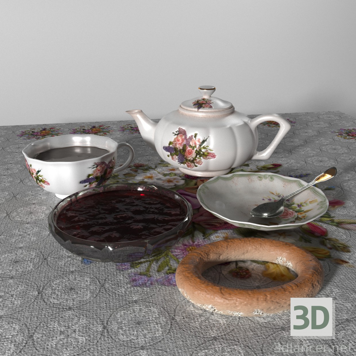 3D-Model
Tea set