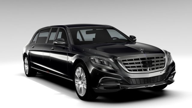 Mercedes Maybach Pullman Guard 2017 3D Model