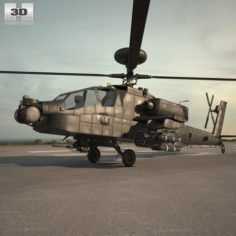 Boeing AH-64 D 3D Model
