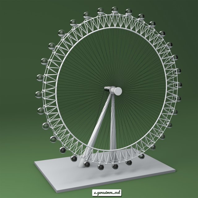 London Eye Free 3D Model