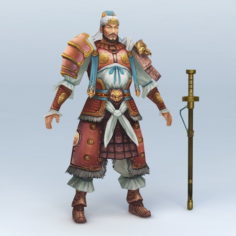Warrior with Sword 3d model