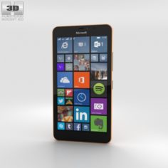 Microsoft Lumia 640 XL Orange 3D Model