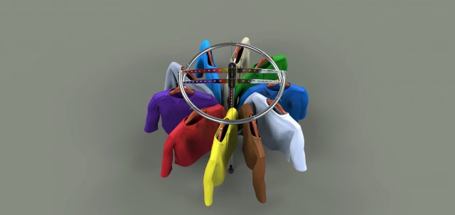 Clothes stand 3D Model