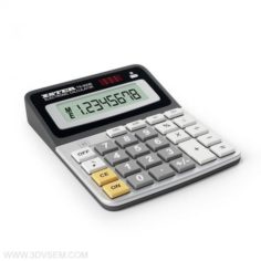 Electronic calculator 3D Model