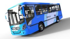Blue bus 3D Model