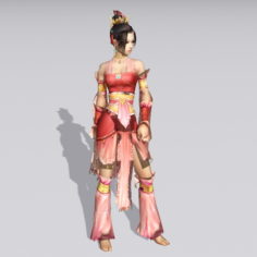 Traditional Chinese Folk Dancer 3d model