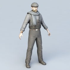 Male Engineer Character 3d model