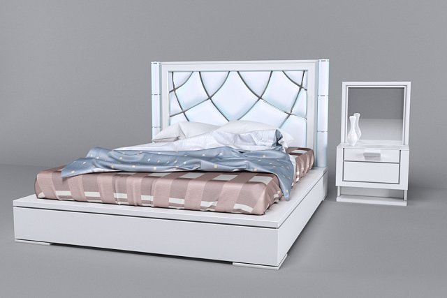 Bed Roisss Interior Design 3D 3D Model