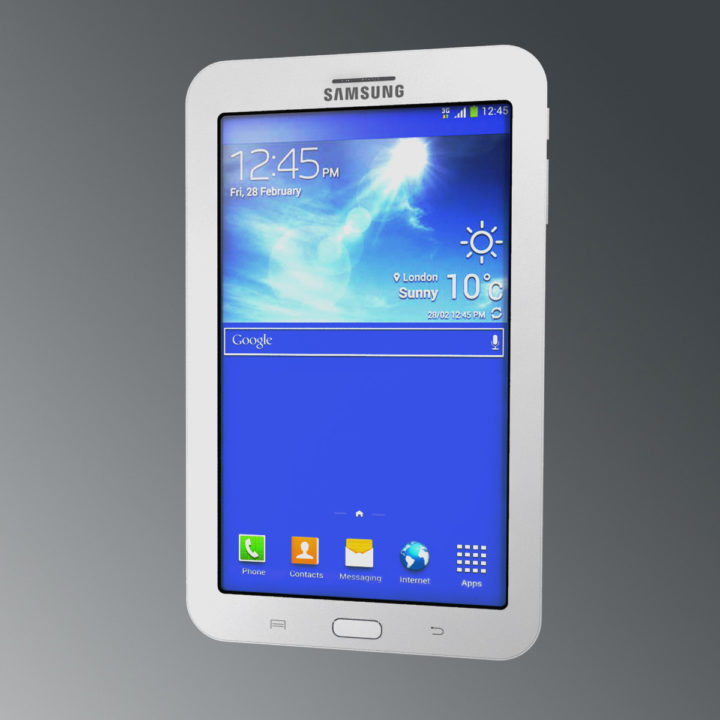 3D Samsung Galaxy Tab 3 Lite model