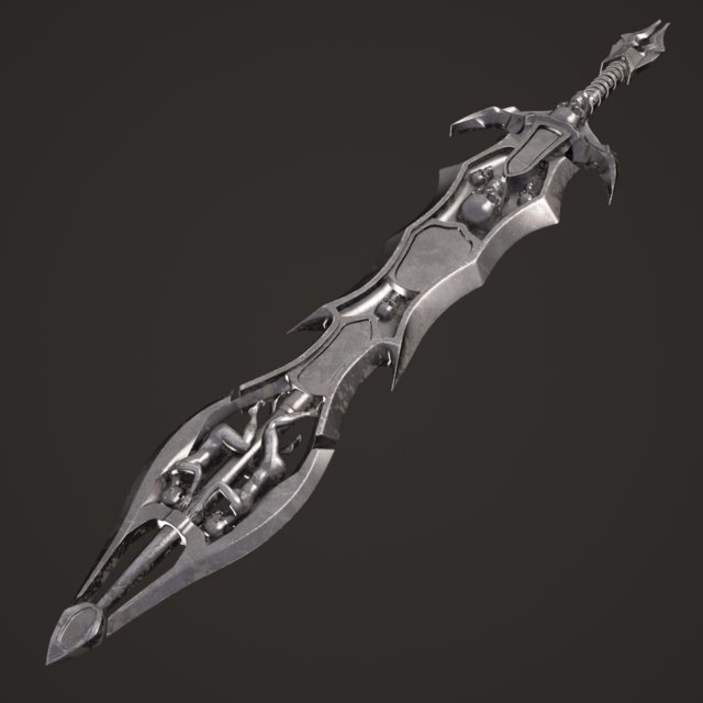Fantasy sword2 3D Model