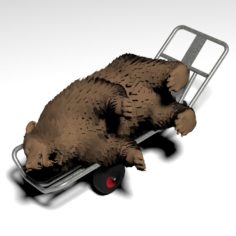 Cart for fallen animals 3D Model