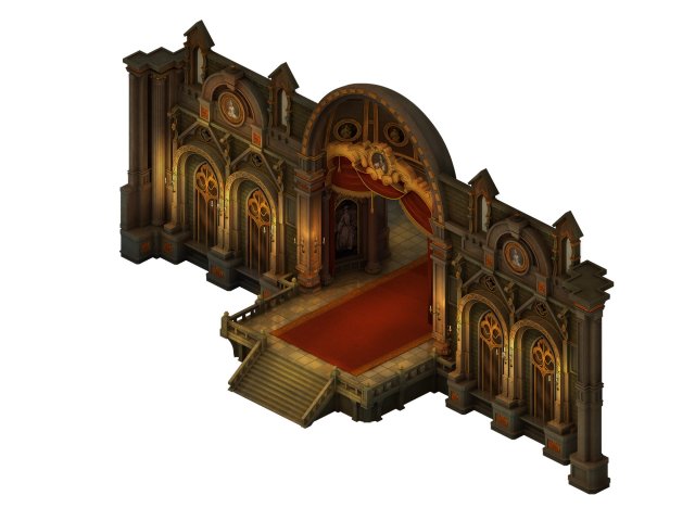 City churches – entrance 3D Model