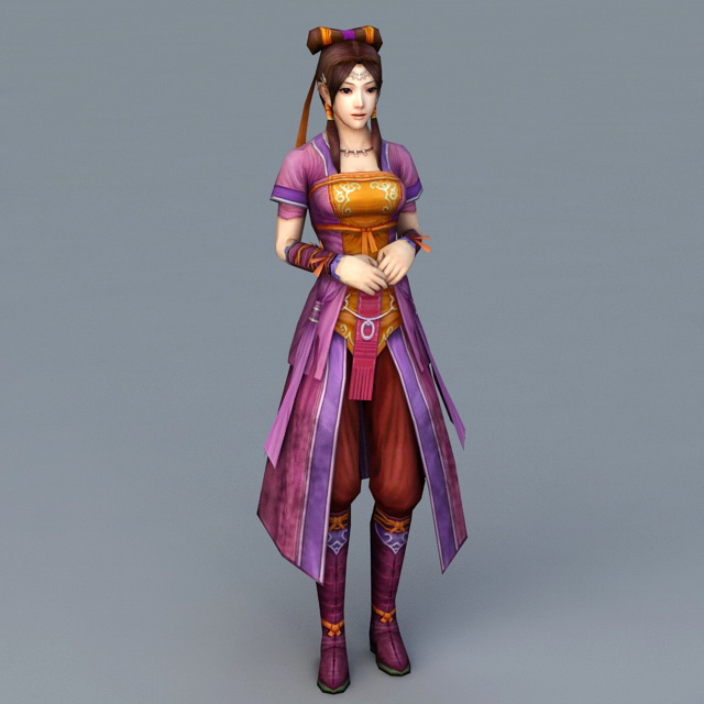 Ancient Chinese Teen Girl 3d model