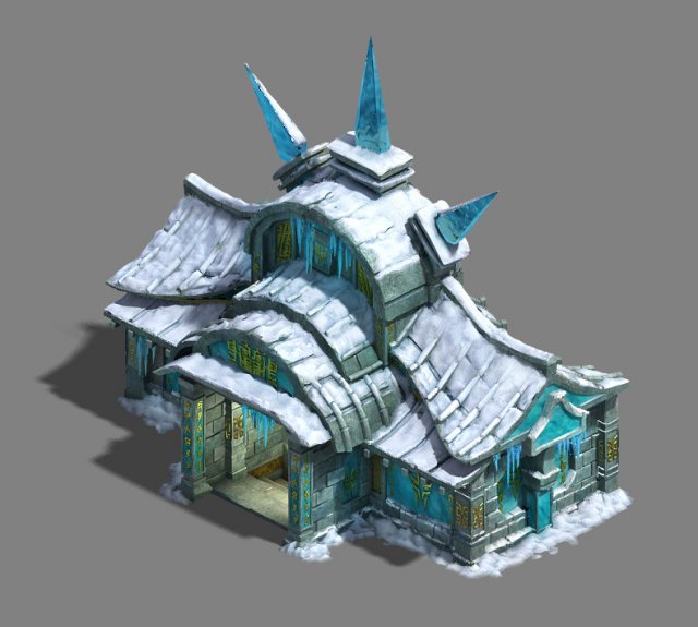 Ice and Snow – Architecture 02 3D Model