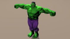 Hulk Marvel Vs Capcom 3 Rigged for poser 3D Model