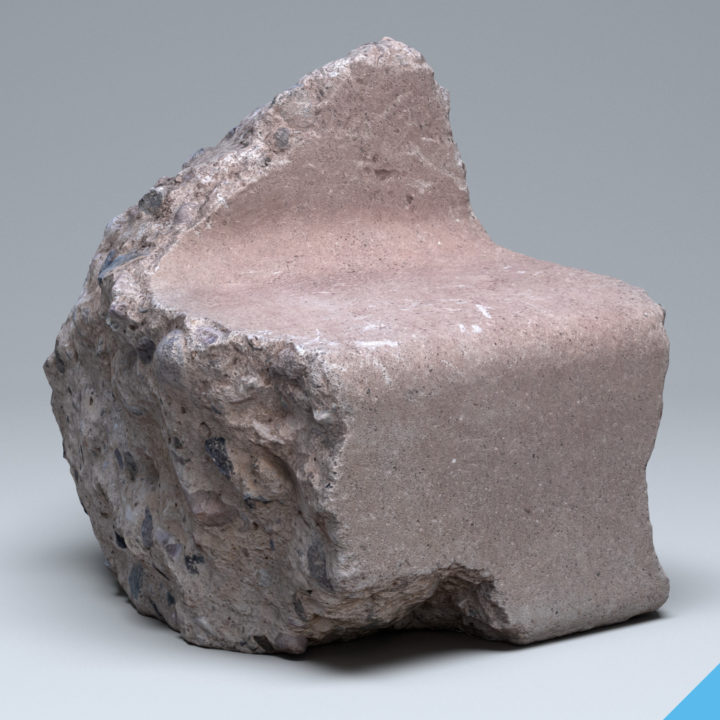 3D Concrete Chunk (3D Scan) model