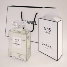 Chanel N5 LEau Perfume Set 3D Model