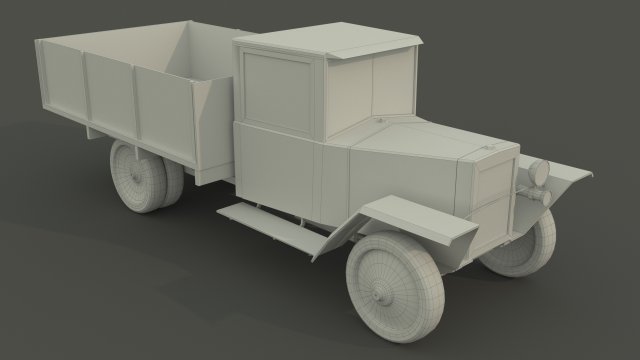 GAZ-MM Low poly model Free 3D Model